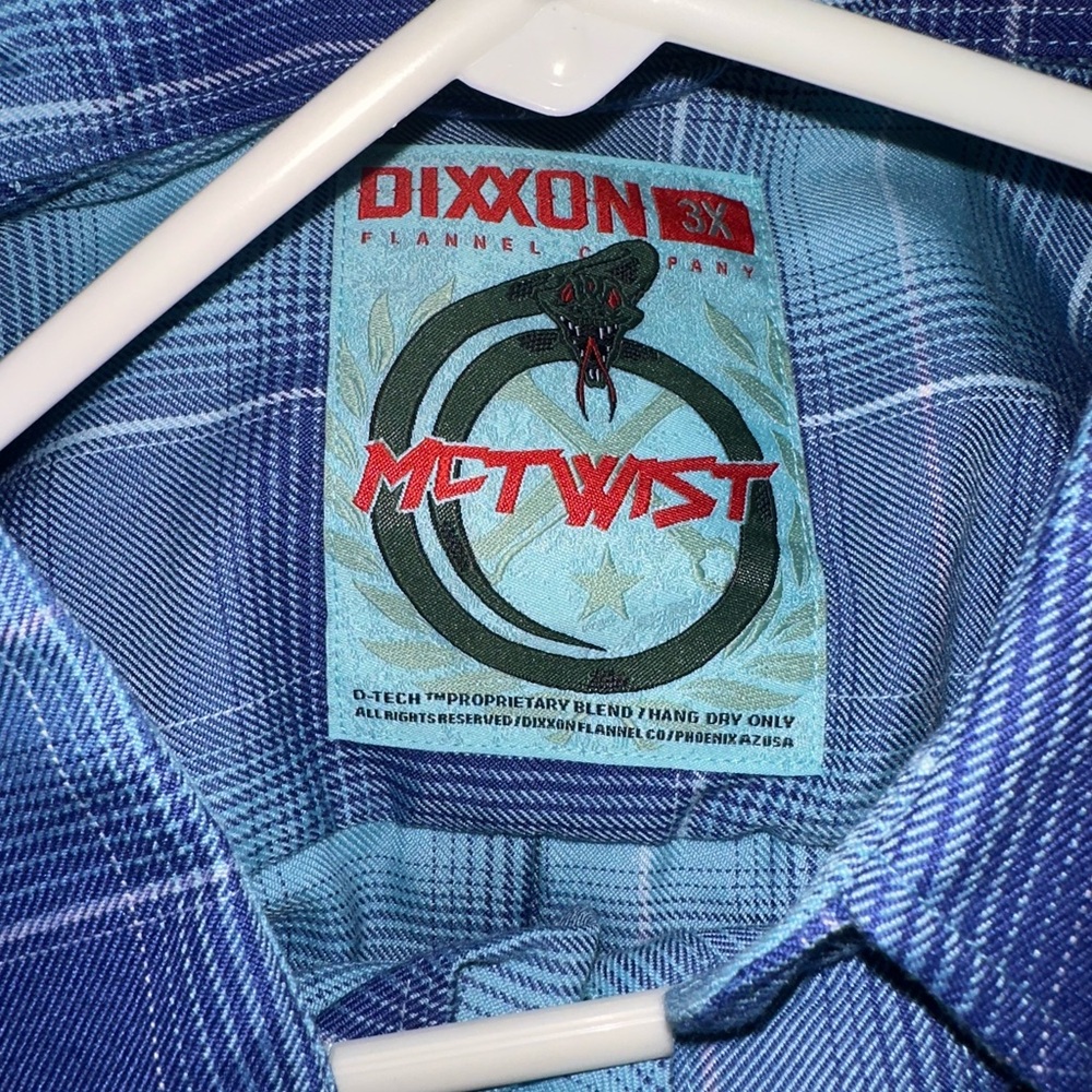DIXXON McTwist Blue Plaid Shirt